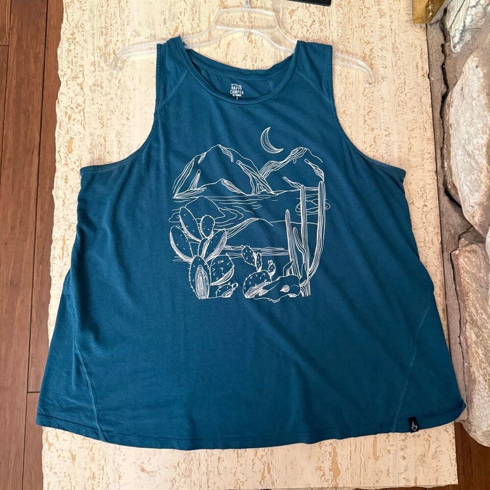 Torrid womens plus size 1 Happy Camper Performance Cotton Active Tank sporty out